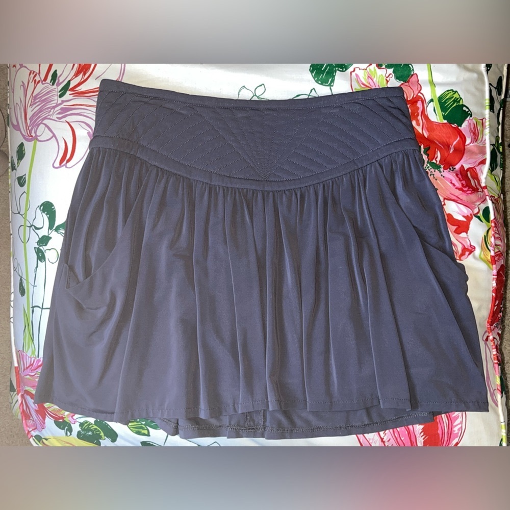 Comptoir Des Cotonniers Mini Skirt Size Us 6 Fr 38 Gray Taupe with Silky Lining